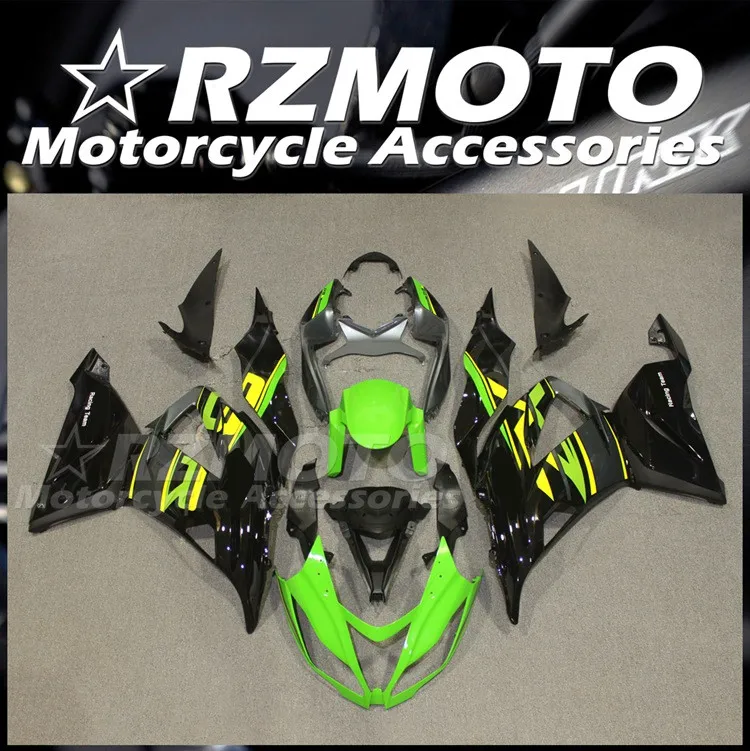 4Gifts New ABS Fairings Kit Fit For KAWASAKI ZX-6R 13 14 15 16 17 636 2013 2014 2015 2016 2017 2018 Bodywork Set Yellow Green