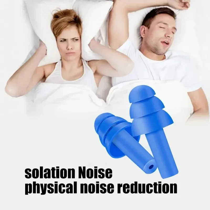 Soft Silicone Earplugs Waterproof Swimming Ear Plug Reusable Noise Reduction Sleeping Ear Plugs Hearing Protective with Box