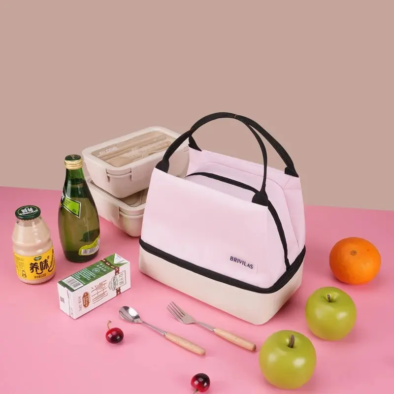 Lunch Bag for Women Freezable Organizer Reusable Cooler Lunch Box for Adult ,School and Picnic Insulated Lunch Bag with Pocket