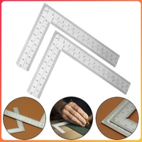 Stainless Steel Square Right Ruler Angle 90 Turning Ruler Woodworking Precision Ruler Measuring Tool Gauge Angle Square Ruler