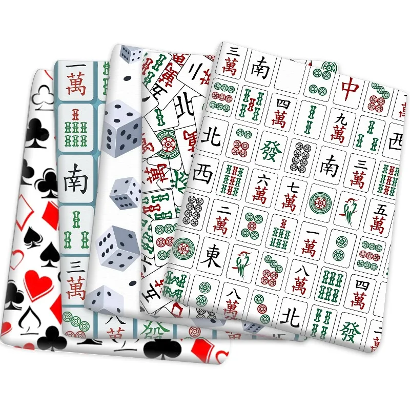 Fortune Sparrow God Printed Fashion Fabric for Sofa Cover Bag Tablecloth Skirt Clothing Cloth Diy By The Meter Sewing Material