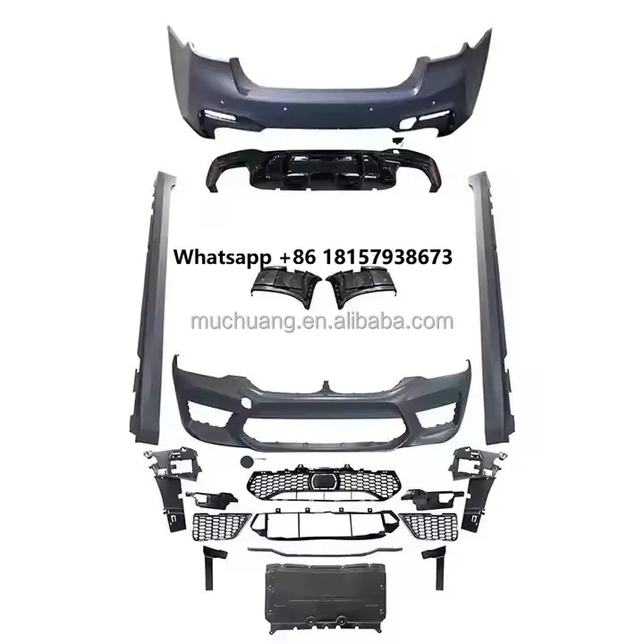 

G30 Upgrade M5 Bodykit for 5 Series G30 G38 2017 2018 2019 Full Set Bumper with Grille Side Skirt Diffuser
