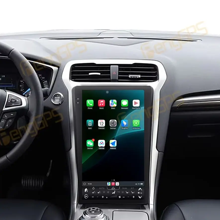 13.6 Inch Ultra-thin HD screen 6+128GB Carplay For Ford Monde 2013-2020 Upgrade Android 14.0 Car GPS Navigation Auto Multimedia