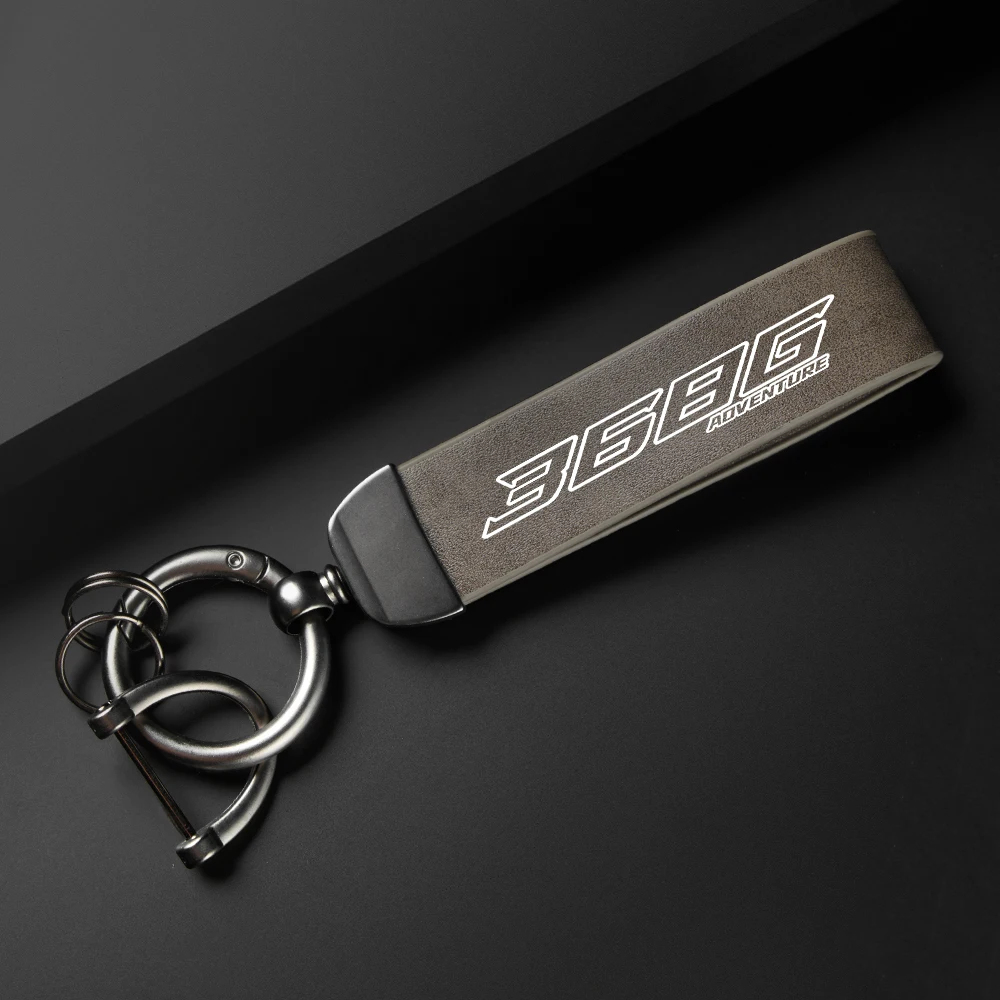Motorcycle High-Grade leather rope Keychain Keyring key ring For Zontes 368G Adventure 2025 2026 368 G Adv ZT368G