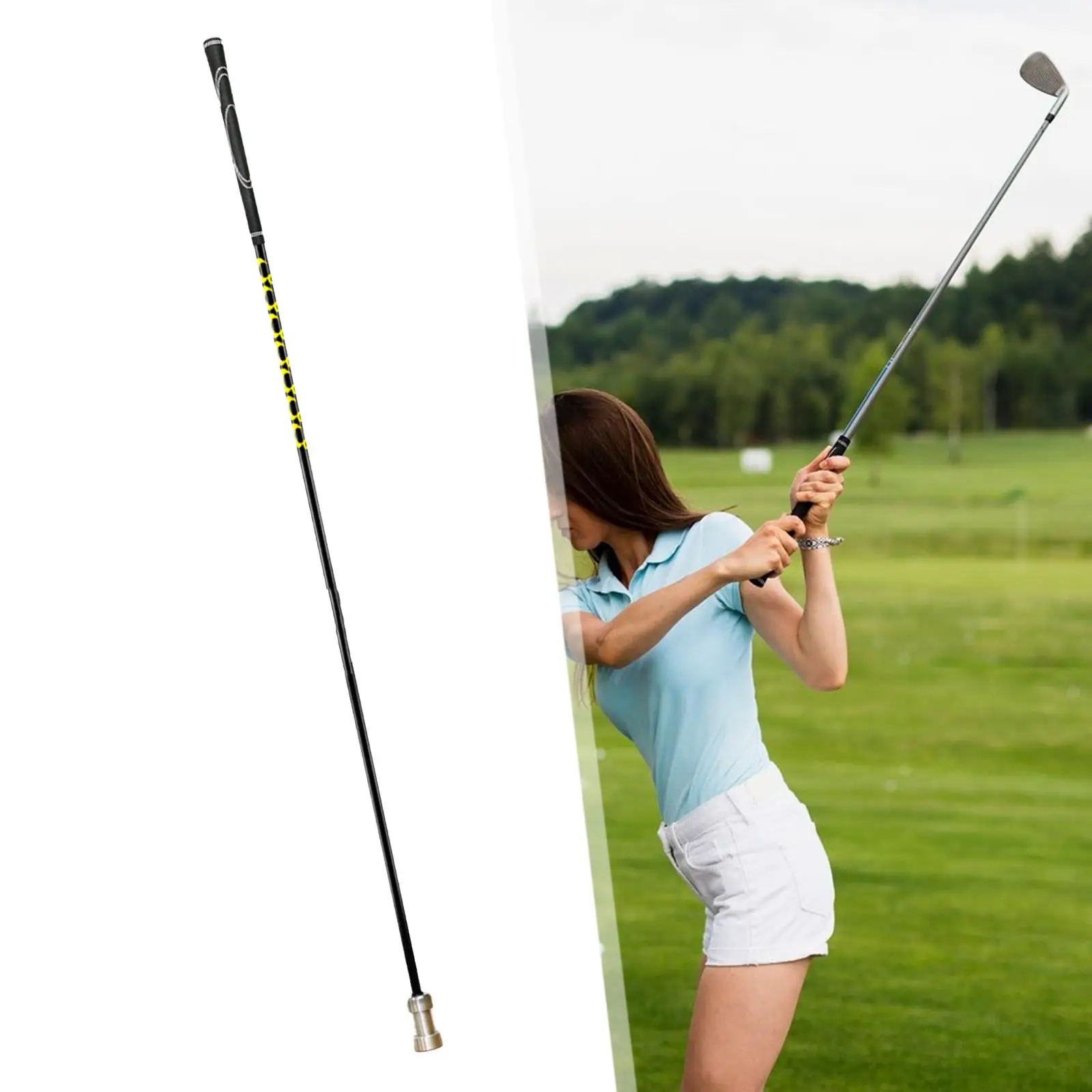 Golf Swing Trainer Position Correction Golf Training Tool for Improved Rhythm Home Garden Backyard Indoor Outdoor Practice