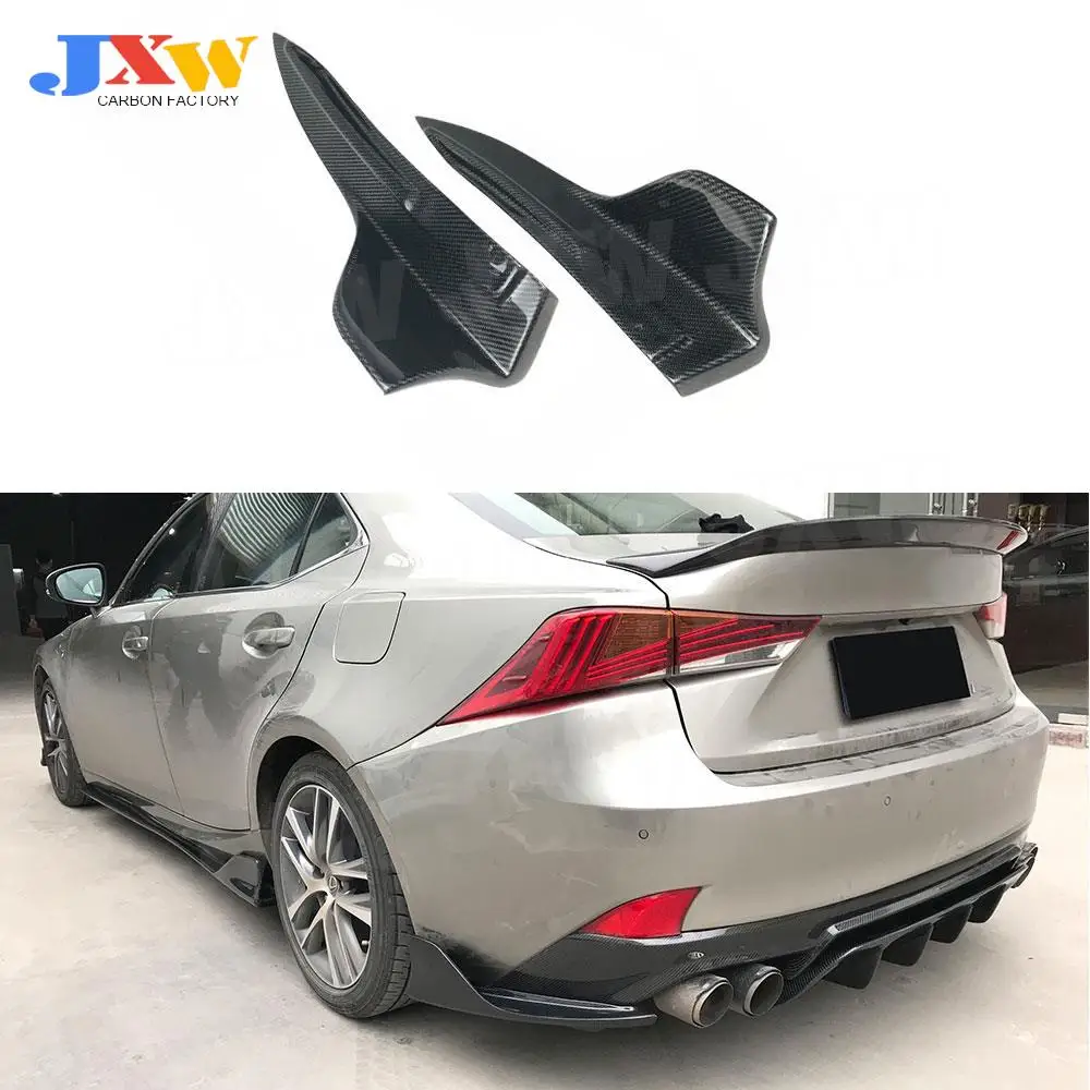 

2PCS Carbon Fiber FRP Car Primer Rear Bumper Splitters Trims For LEXUS IS300 IS350 IS F Sport Sedan 4 Door 2017-2018 Styling