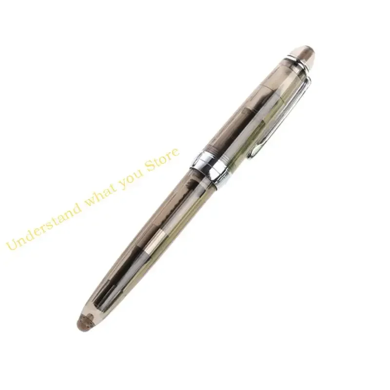

J60A JINHAO 992 Transparent Fountain Pen 0.5mm Stationery Supplies Writing Tools Gift