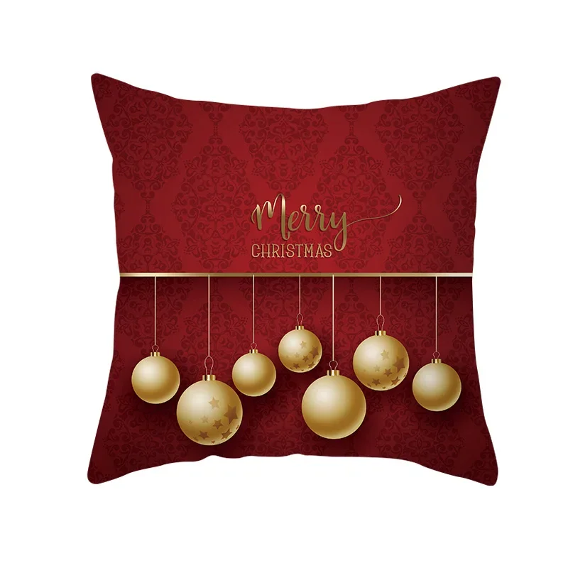 Christmas Pillow Case Christmas Santa Claus Elk Pillow Case Cover Merry Christmas Decorative Pillowcases Party Pillow Case