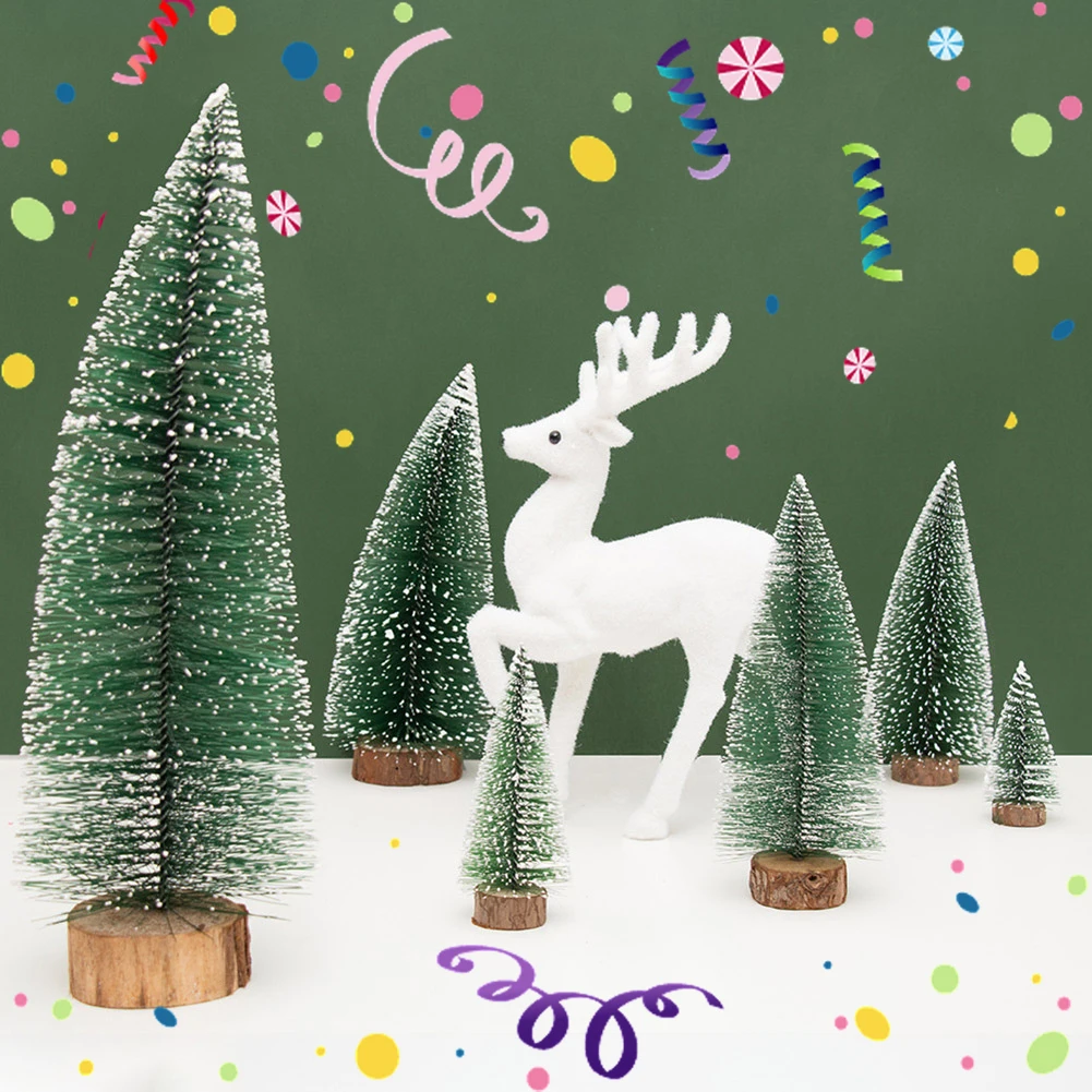 Christmas Decoration Xmas Tree Small Cedar Pine For Home Room Decor Halloween Party New Year 2022 Navidad Ornaments Accessories