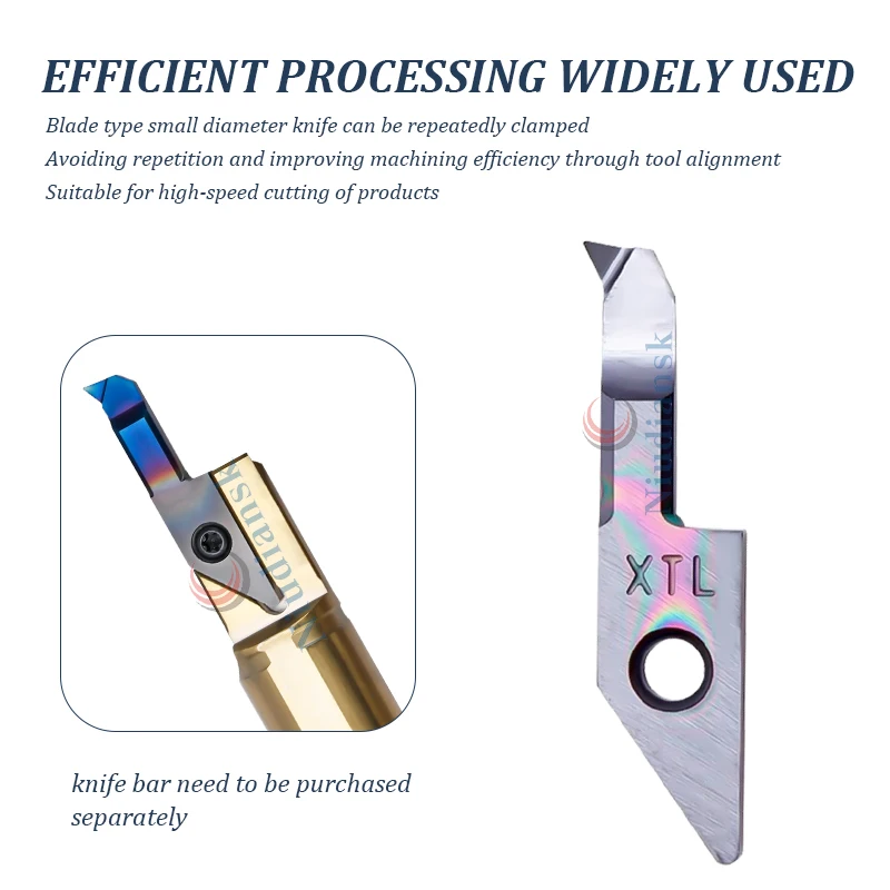 CNC Small Aperture Boring Tool VNMPR 6R0.2 L15 KT20-VNBR0515-01S Blade Type Small Diameter Boring Tool Internal Groove Knife