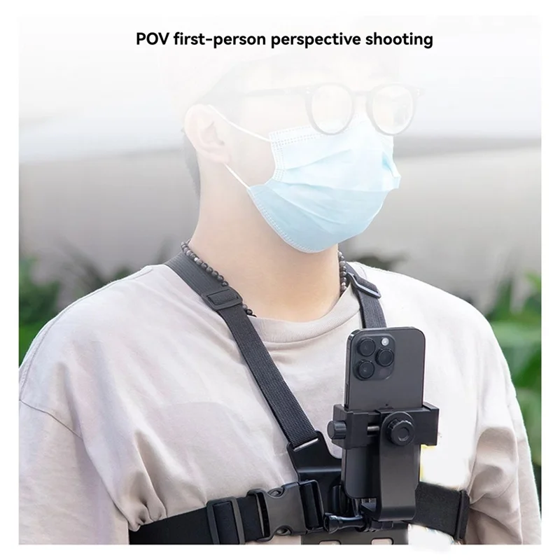 【B74A】For Gopro Osmo Phone All-In-One 5Pcs Action Camera Kit Head Strap Chest Straps Mount Adjustable