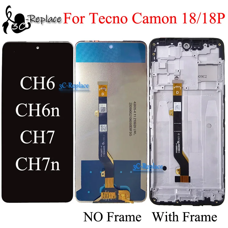 توصية وتحليل لشاشة LCD لجهاز Tecno Camon 18P (نموذج CH7N)