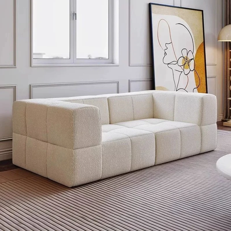 

Cream wind marshmallow sofa free combination small apartment compression vacuum fabric living room