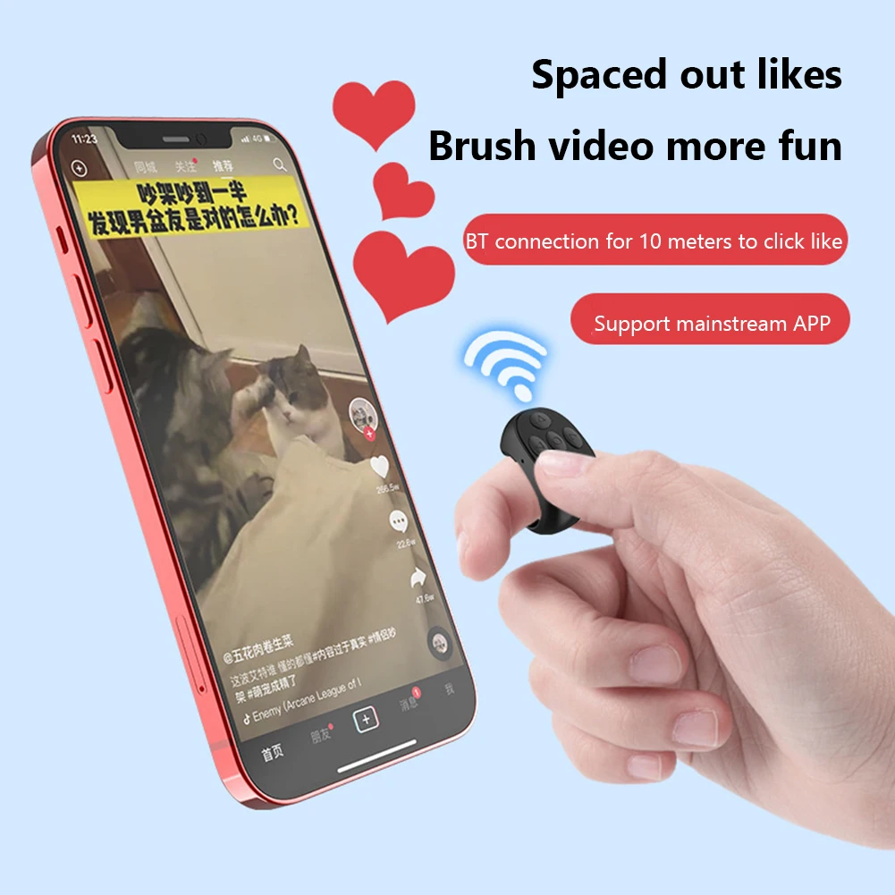 Automatic Screen Clicker Electric Auto Page Turner for Kindle Paperwhite BT5.3 Remote Control Camera Finger Clicking Device