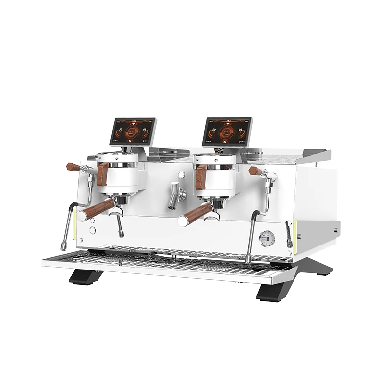 2026 Saturated  Commercial Espresso Machine With Dual Group Consistent Extraction Temperature Display For Coffee Cart