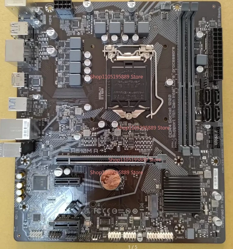 

Материнская плата Gigabyte H510M поддерживает процессоры Intel 10/11 поколений, память DDR4, разъем LGA1200
