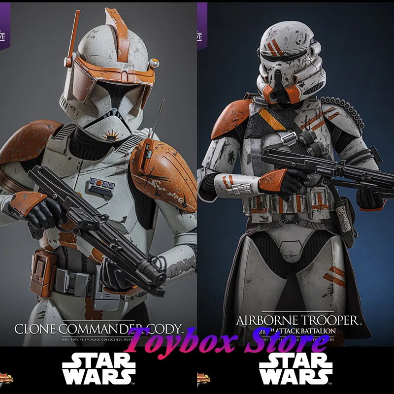 

HOTTOYS HT 1/6 MMS794 212th Attack Battalion Airborne Trooper MMS796 Clone Commander Cody 12" Star Wars Action Figure Fans Gift