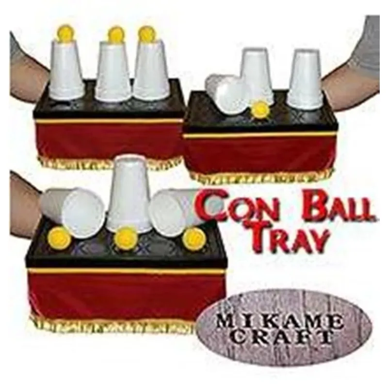 Professional Magician Con Ball Tray 35×22.5×15cm Stage Magic Trick Appearing & Vanishing Ball Comedy Illusion Props