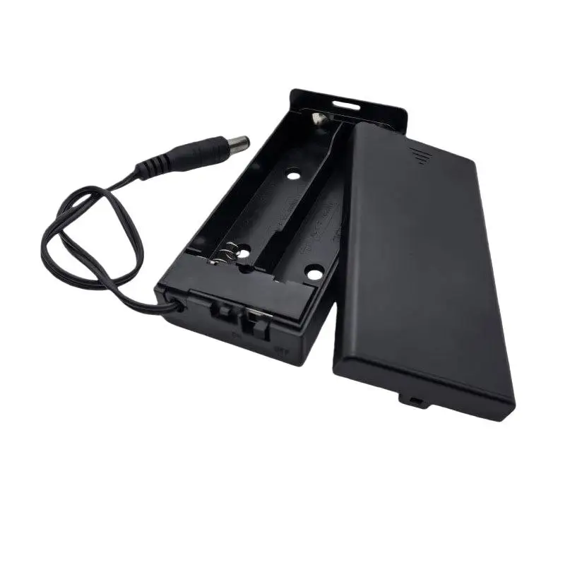 1/4Pcs 2 Section 7.4V DIY Battery Holder 18650x2 Battery Case With ON/OFF DC 5.5x2.1 Plug Battery Storage Box