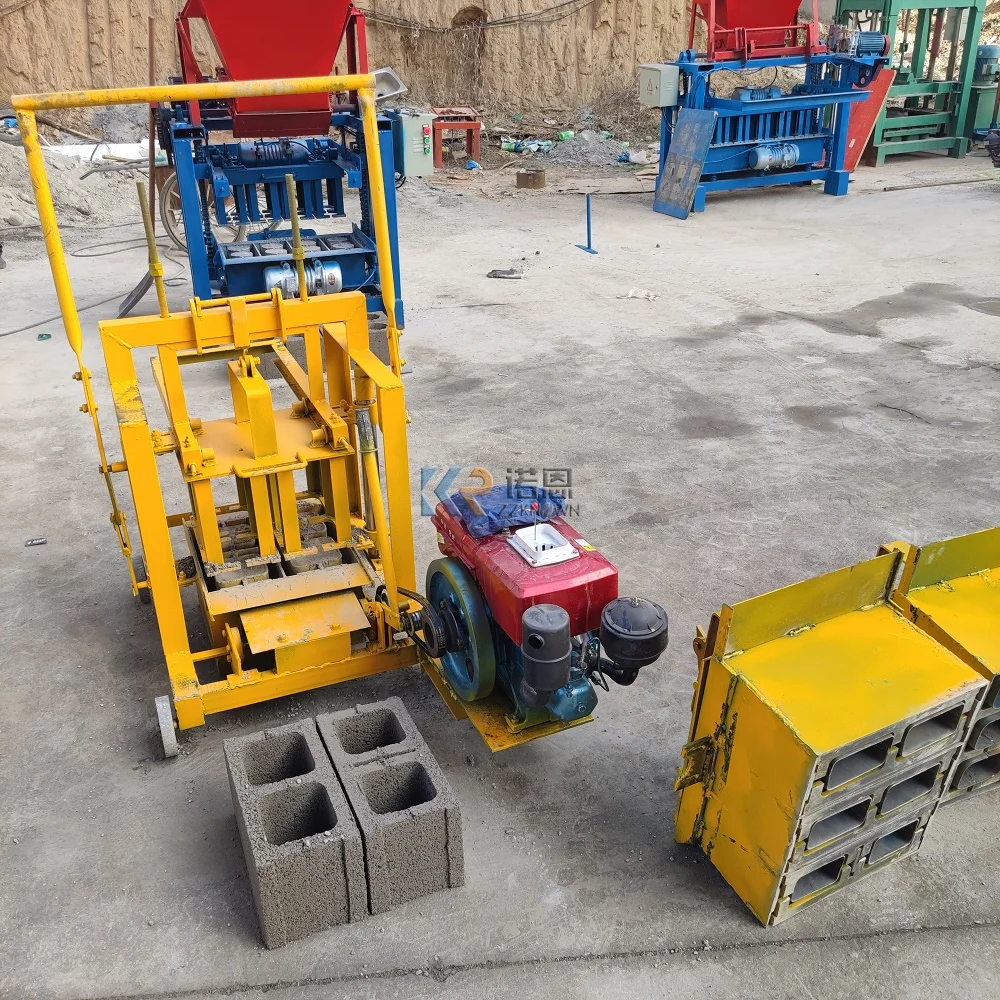 Diesel Concrete Block Machine Manual Concrete Hollow Machine Brick Making Equipment