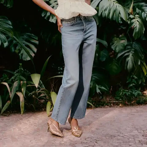 लक्जरी गोल्ड ब्रांड हील्स महिलाओं के फैशन संकीर्ण पट्टा खोखले पतली ऊँची एड़ी गर्मियों सैंडल सेक्सी नुकीले पैर स्लिंगबैक ड्रेस जूते 8 best sales सोने की ऊँची एड़ी - №2