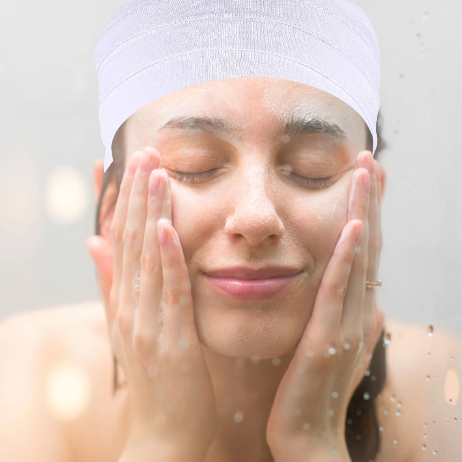 Schlafmütze aus Baumwollleinen, elastisch, geschmeidig, bequem, für Damen, Haarpflege, Schlafmütze, leicht, atmungsaktiv