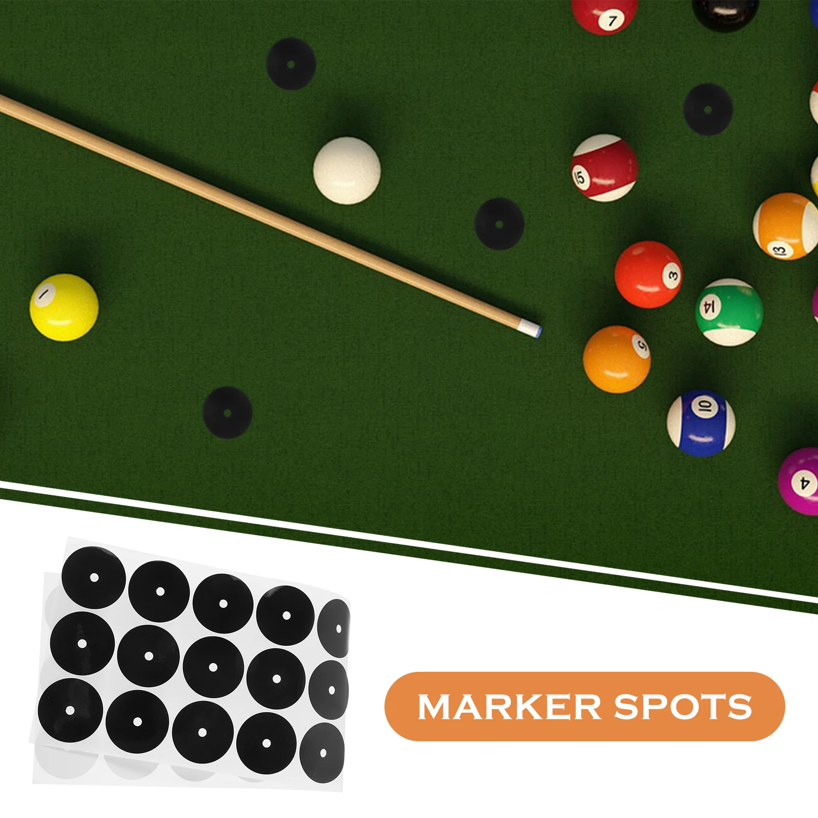 

Billiards Positioning Stickers Patch Table Accessories Pool Marker Marking Tablecloth