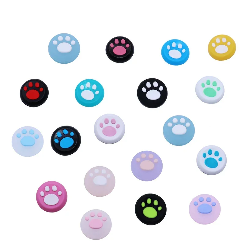 4 Uds. Cubierta de tapa de agarre de pata de gato para PS3/PS4/PS5/Xbox One/Xbox 360 controlador Gamepad Joystick funda Accesorios