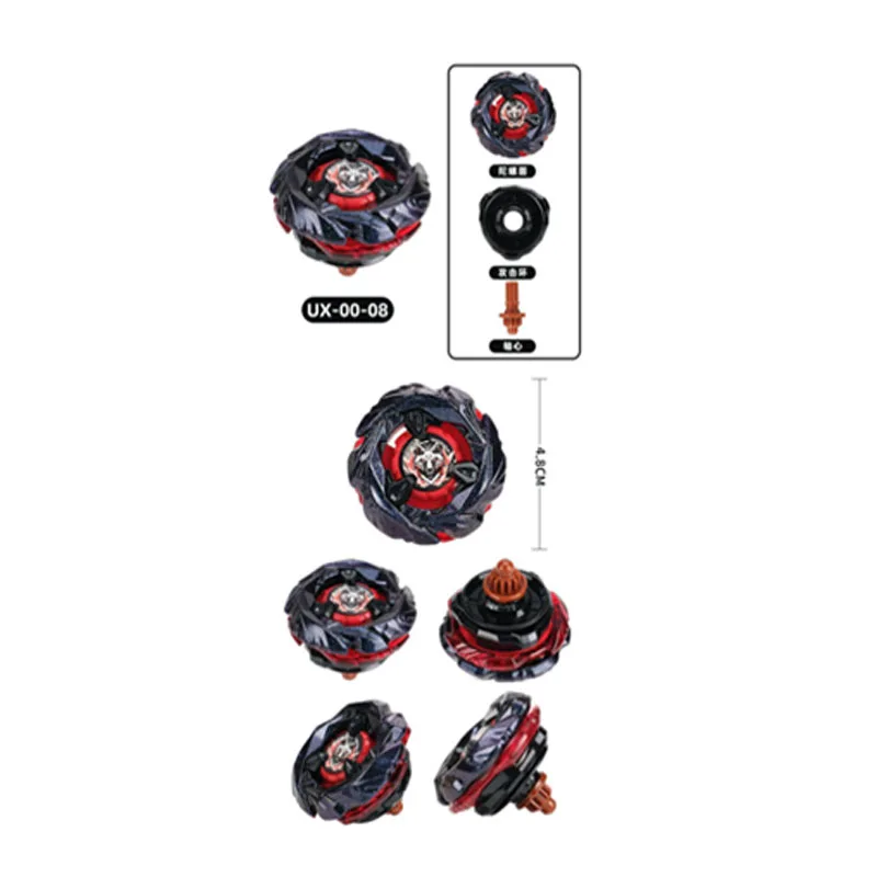 Trottole in metallo serie UX UX0005 UX0008 Set da battaglia ad alte prestazioni con lanciatori di precisione Combat Arena