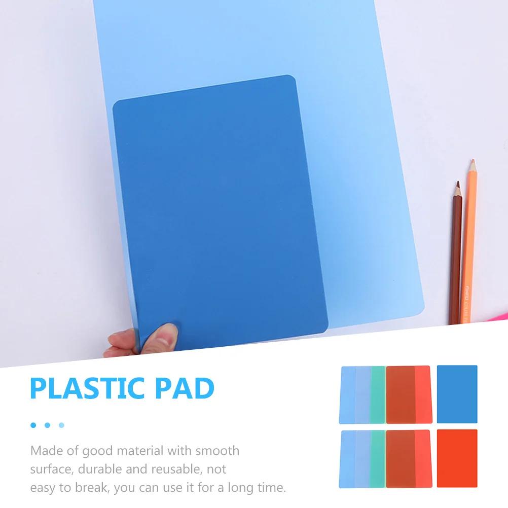 

10pcs Writing Pad For Students Office Plastic Board School Exam Stationery Reusable Sketch Base Board For Writing Use