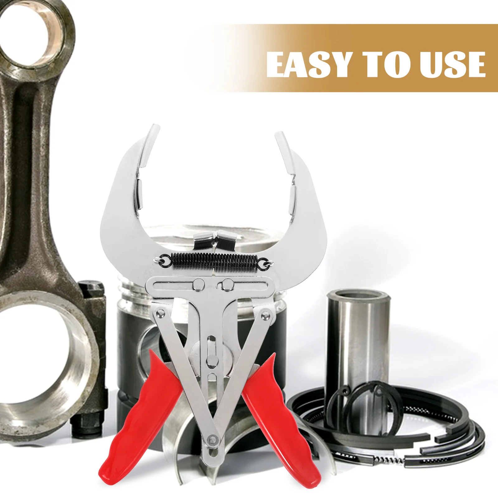 

Adjustable Piston Ring Pliers Engine Tool Installer Garage Automotive Removal Compression Expander Durable for Cars