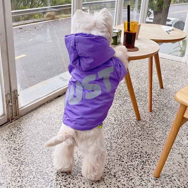 Pet Clothes Fall and Winter Dog Warm Cotton Clothes Night Reflective Clothes