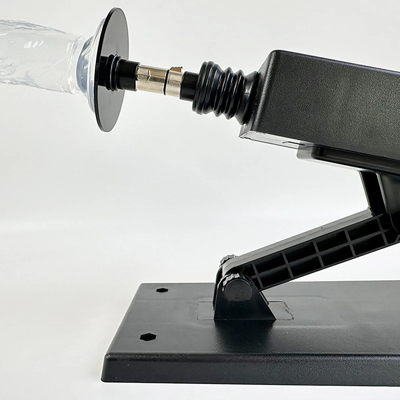 1 Buah Adaptor Suction Cup 8.5cm Dengan Konektor 3XLR Love Machine Hitam TPE Untuk Penyangga Aktuator Linear Teleskopik