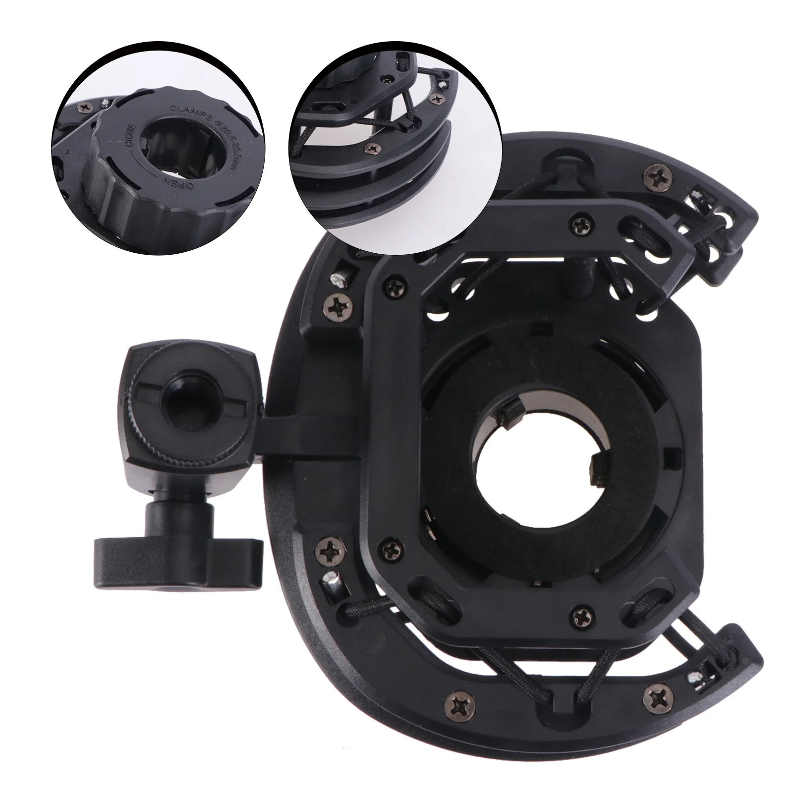 

Black Shockproof Condenser Microphone Mount Professional Studio Recording Stand Holder Spider Bracket Mic Holder