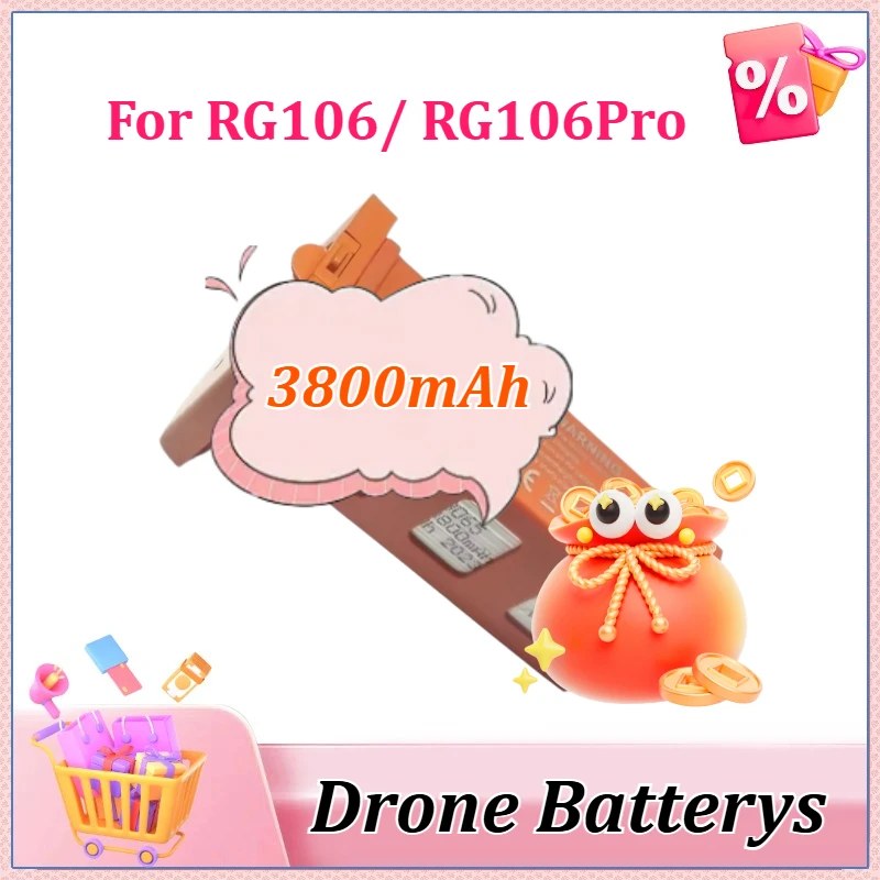 

7.4V 3800mAh For RG106/RG106 Pro Drone Battery 28min Flight Time RG106 Drone Accessories Spare Battery