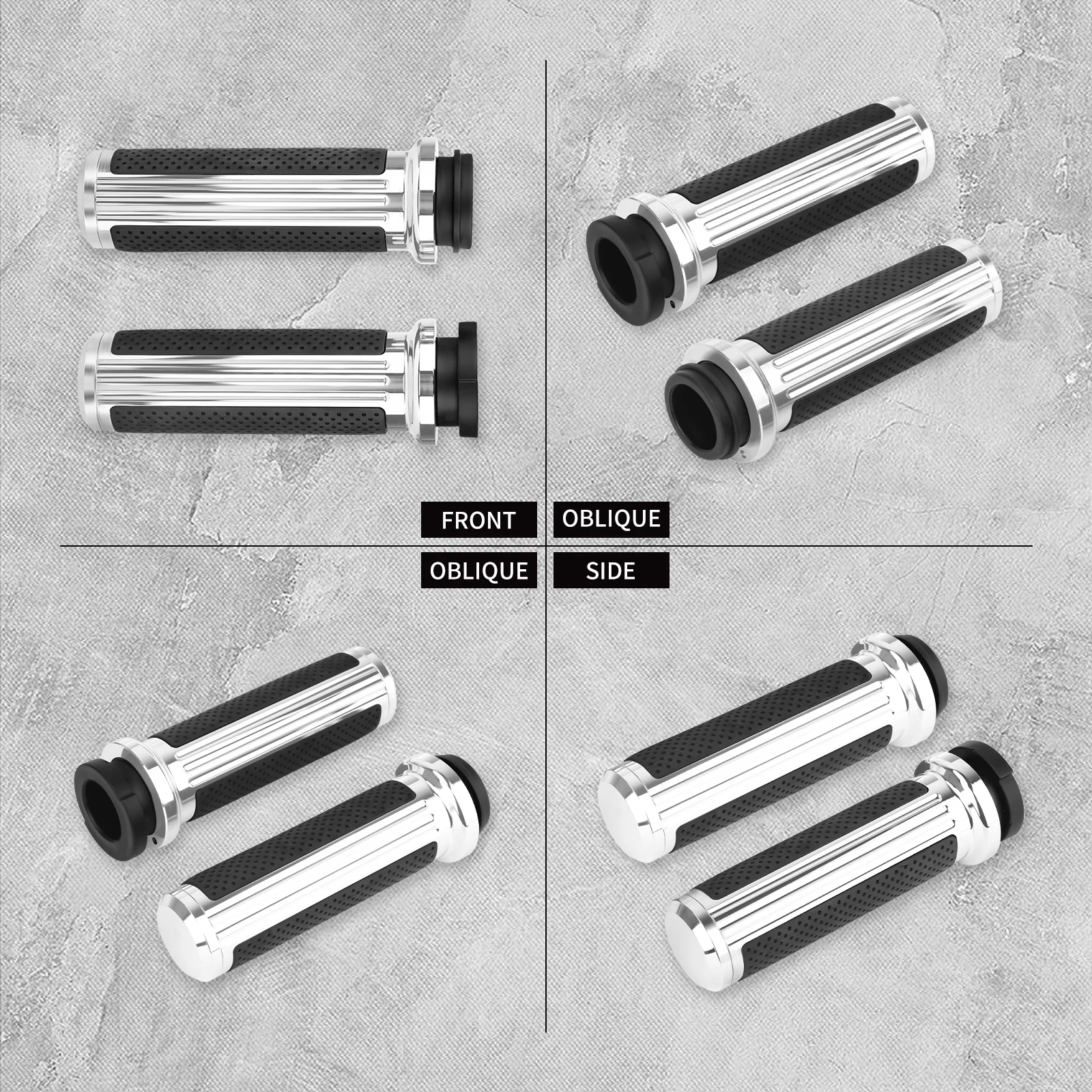 Motorcycle 1'' 25mm Electronic Throttle Handle Bar Hand Grips Handle Grip CNC For Harley Touring Electra Glide Softail Fat Boy