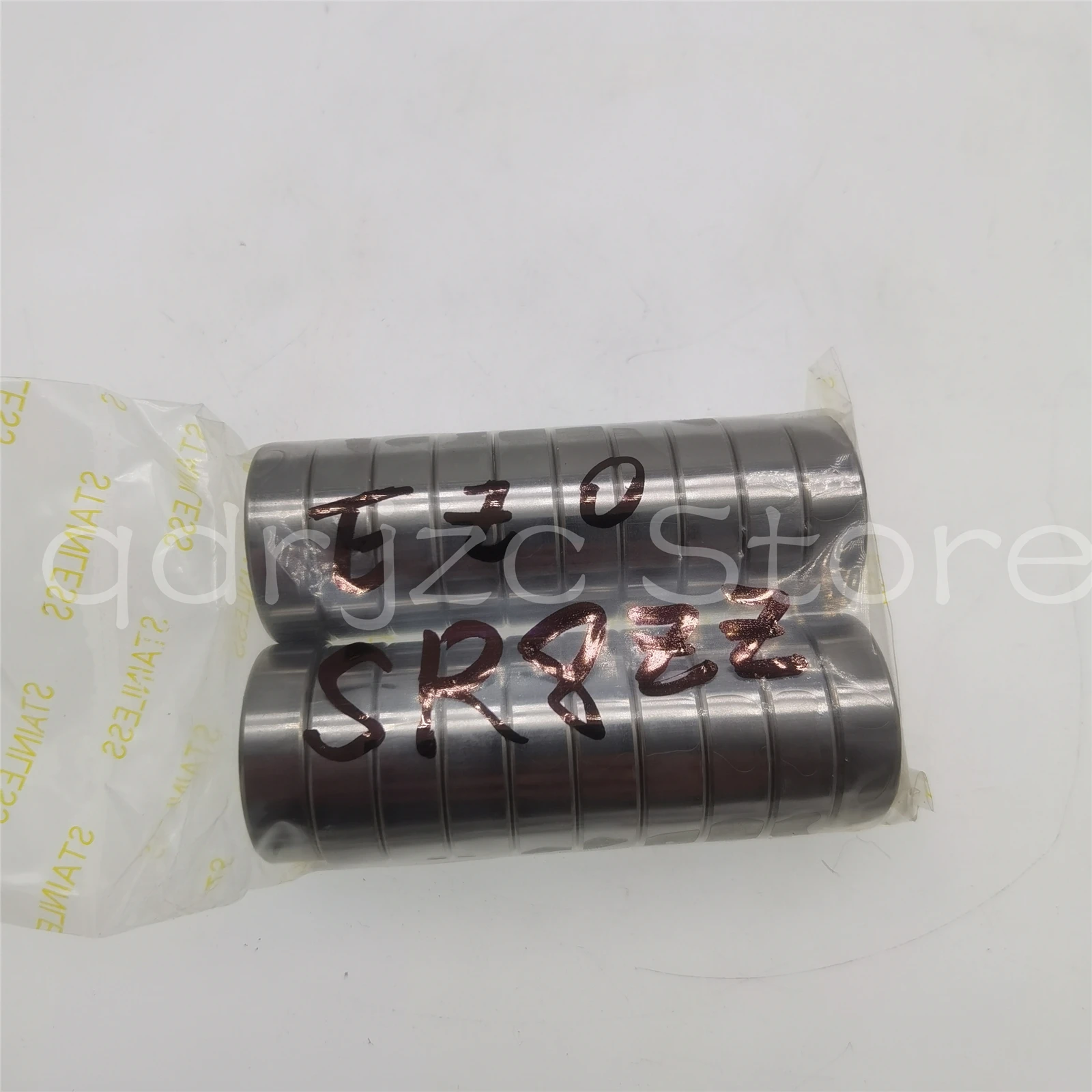 (10 pieces) EZO stainless steel ball bearings in imperial size: SR8ZZ = R8HZZ, with dimensions of 12.7x28.575x7.938mm