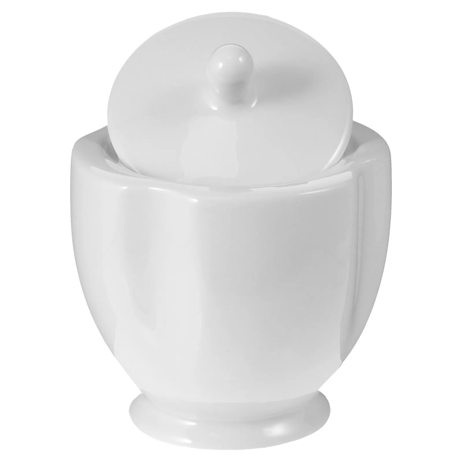

Ceramic Sugar Canister Lid Elegant Design Kitchen Essentials Coffee Shop Decorative Condiment Container Ceramic Jar