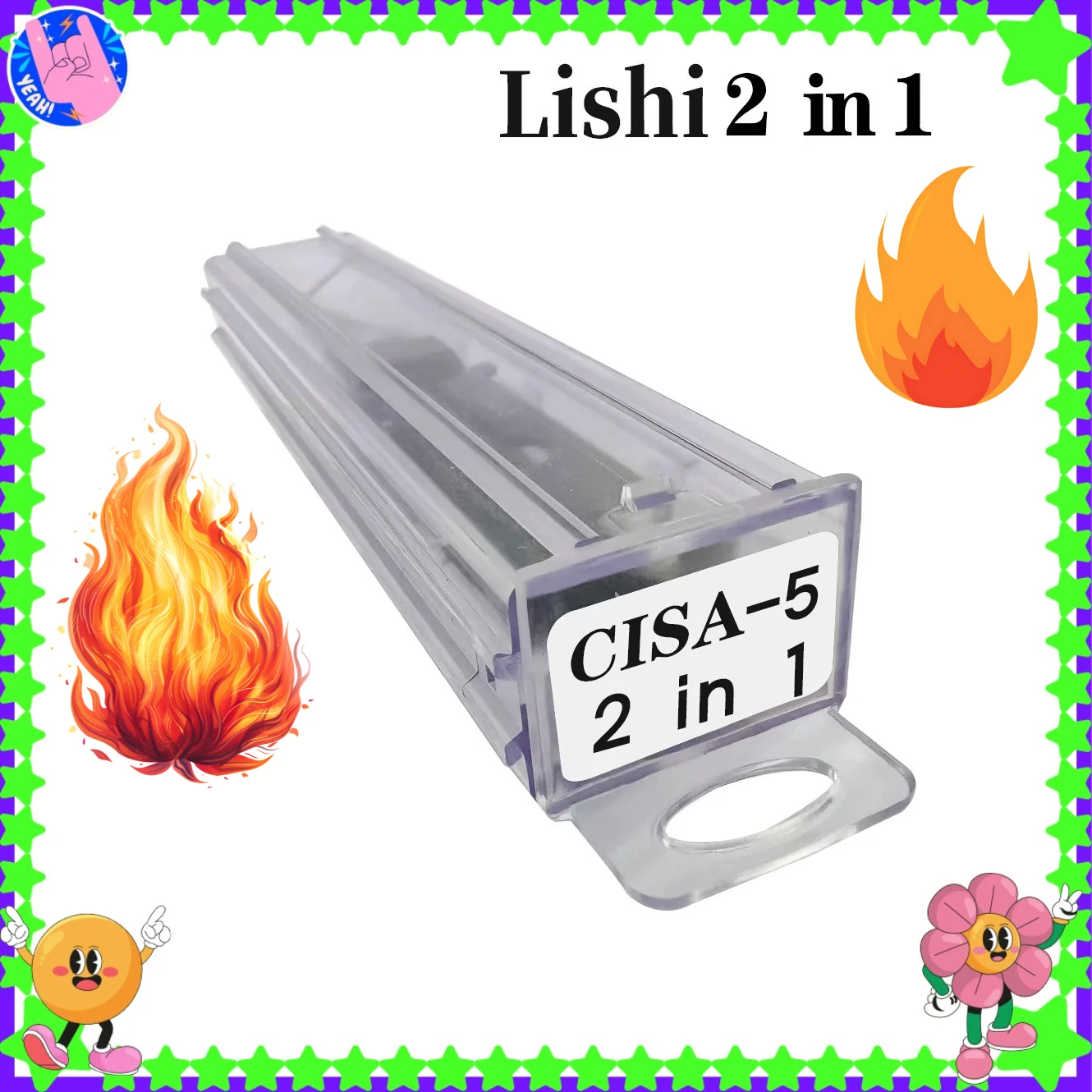 

Yale-6 Yale-5 CISA-5 Tools for Cylinder Lock for Italy CISA1198 Euro Yale244 UK Yale-5 PIN Keyway Lock Picking Kit Lishi 2-in-1