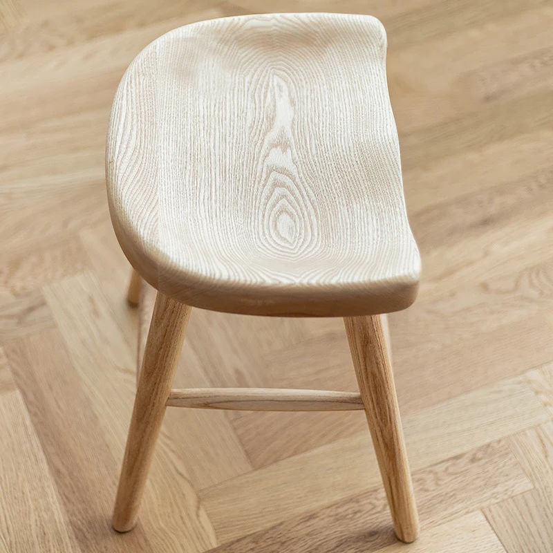 

Small-sized furniture, living room, bedroom milk tea shop beauty dressing stool shoe stool Suitable for indohousehold solid wood