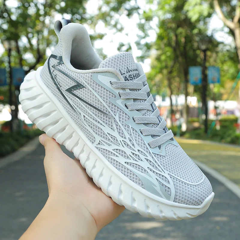 

Мужские кроссовки, новинка 2025, спортивная обувь с дышащей сеткой, противоскользящие, износостойкие, тренировочные, повседневные, модные, легкие мужские кроссовки