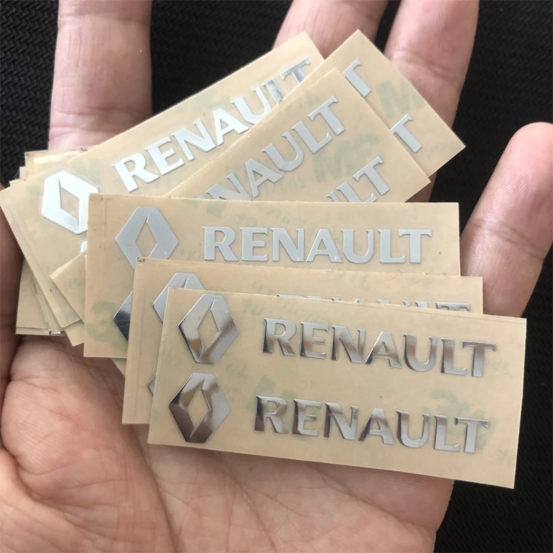 Accesorio de pegatina con emblema para coche, para Renault RS Clio Megane 2 3 4 Captur Trafic Twingo Scenic Kadjar Zoe Kangoo Duster Master Kaptur