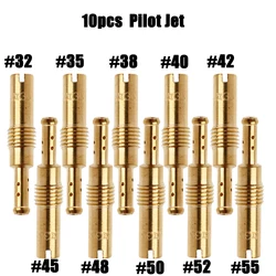 New 32# 33# 35# 38# 40# 42# 45# 48# 50# 52#Slow Pilot Jet Vice Injector Nozzle For Keihin CB GY6 KOSO OKO PE CVK FCR Carburetor