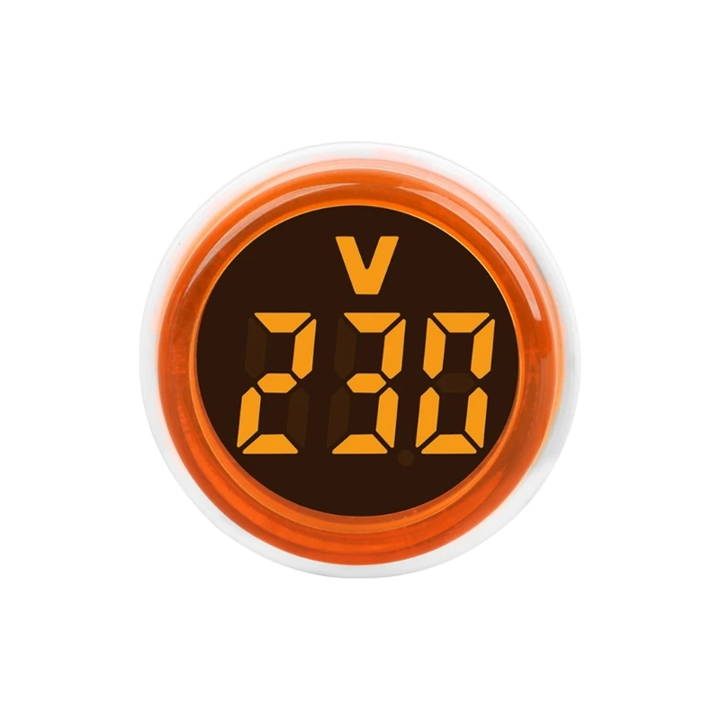 Voltmetro digitale a LED a pannello rotondo per tensione digitale AC230V energia elettrica Dropship