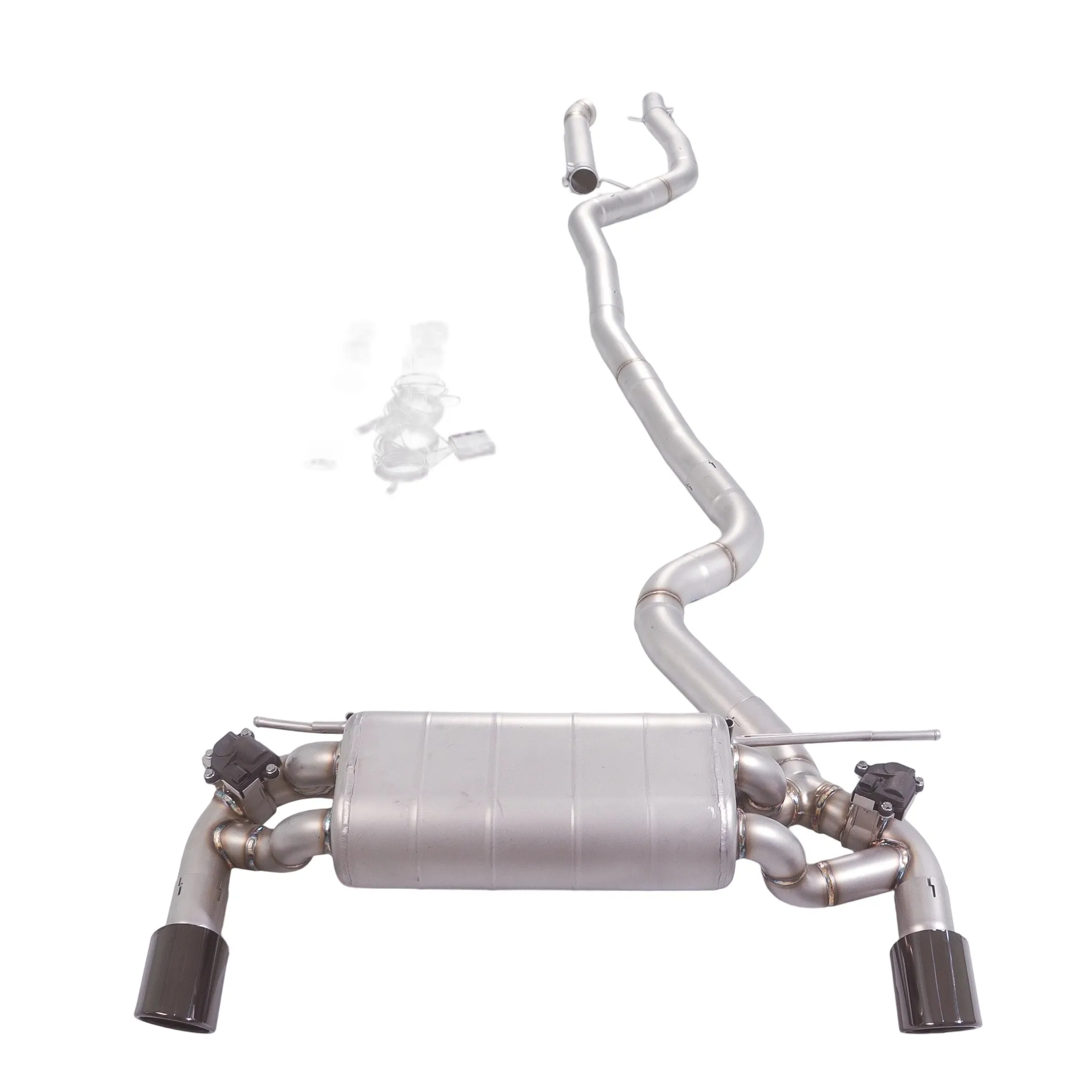 GFC exhaust/for 2019 BMW 218i B38 f22 1.5T Catback 304 stainless steel with valve control exhaust system double outlet tip