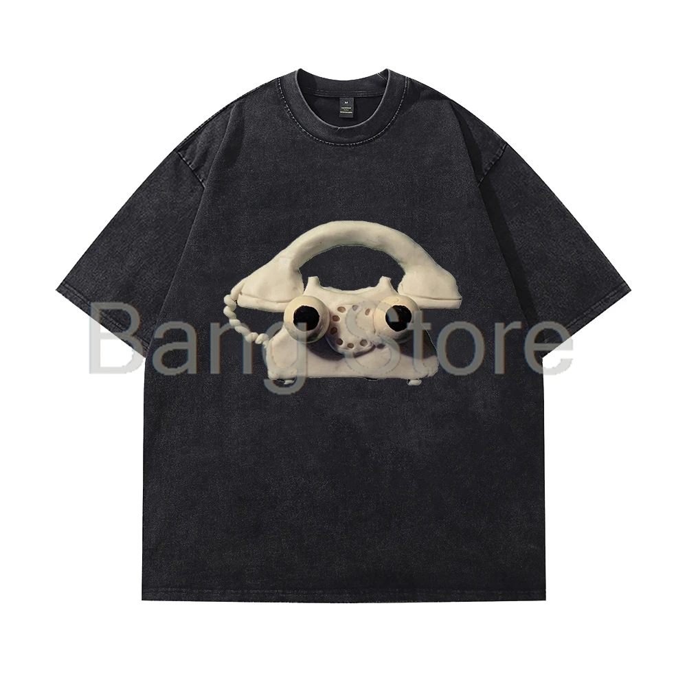 Jack Stauber Baby Hotline Washed Cotton Tee Unisex T-shirt Crewneck Short Sleeve Tops