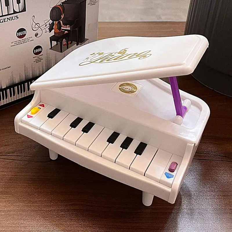 Giocattolo per pianoforte musicale Giocattolo per strumento per pianoforte giocabile Giocattoli educativi per pianoforte elettrico Giocattolo per strumento per pianoforte decorativo con luci per