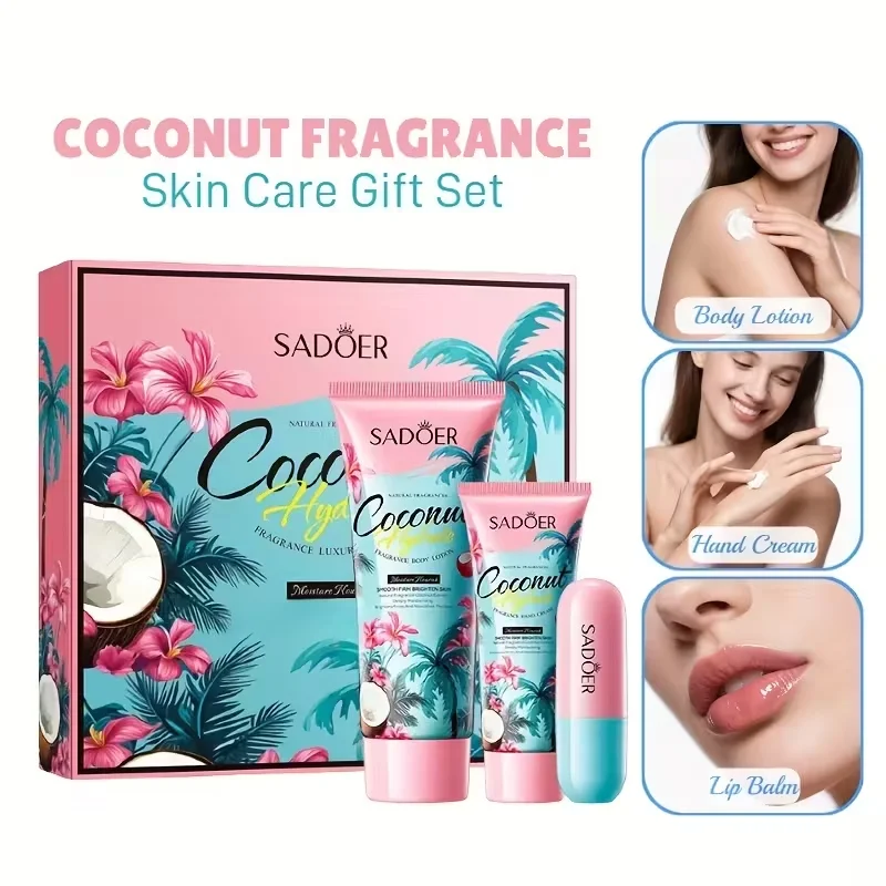 Luxury Skincare Gift Set - Coconut Hydrating Luxury Gift Set, Body