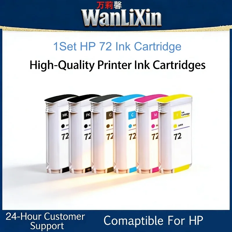 

Чернильный картридж 72 72B 72XL, совместимый с принтерами HP Designjet T770, T790, T1120, T1200, T620, T610, T1300, T1100