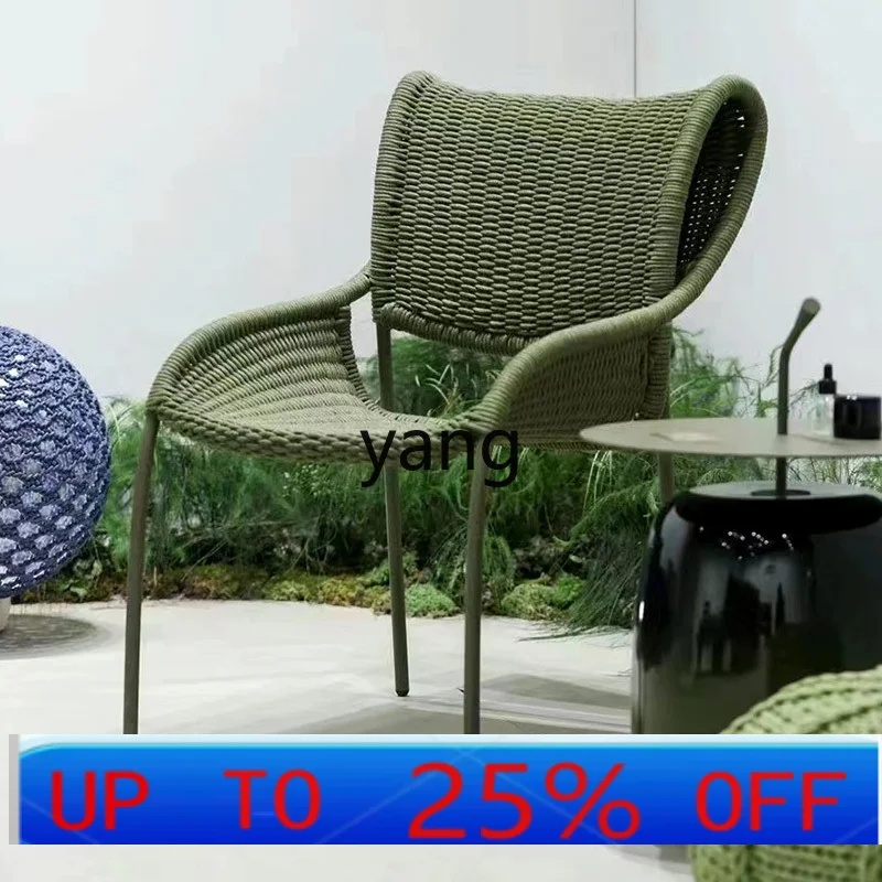 

LTT outdoor balcony rattan chair courtyard garden waterproof sunscreen dining table and chairs